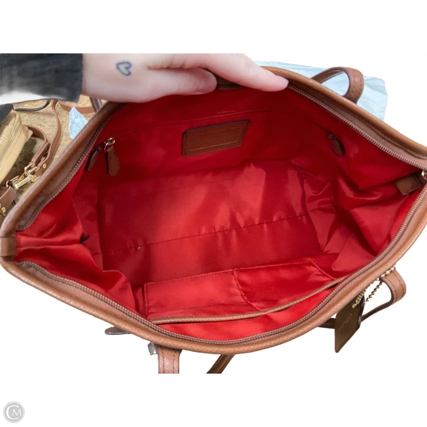 Handbag Designer By Coach, Size: Medium