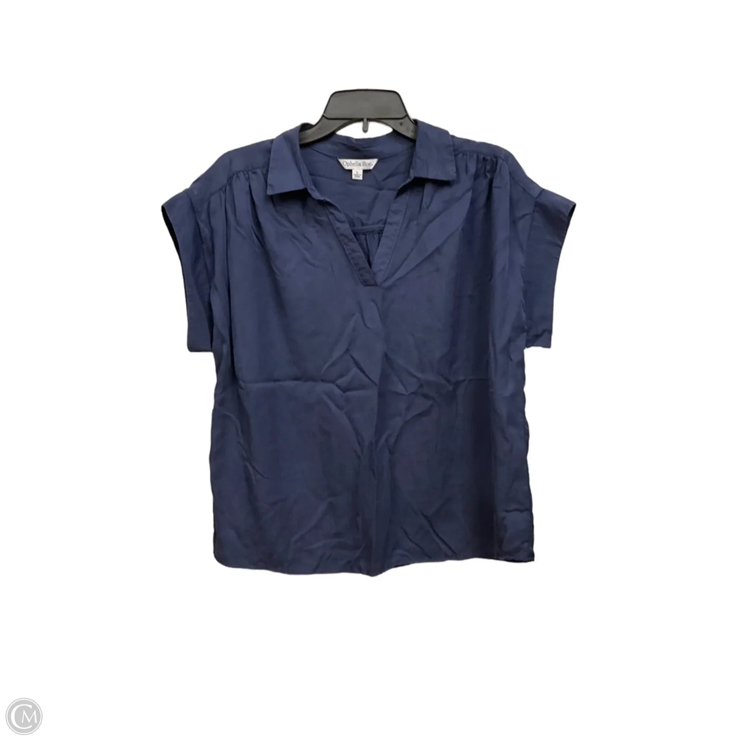 Blouse Sleeveless By Ophelia Roe In Navy, Size: L