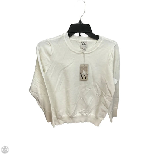 Top Long Sleeve By Worthington In Cream, Size: S