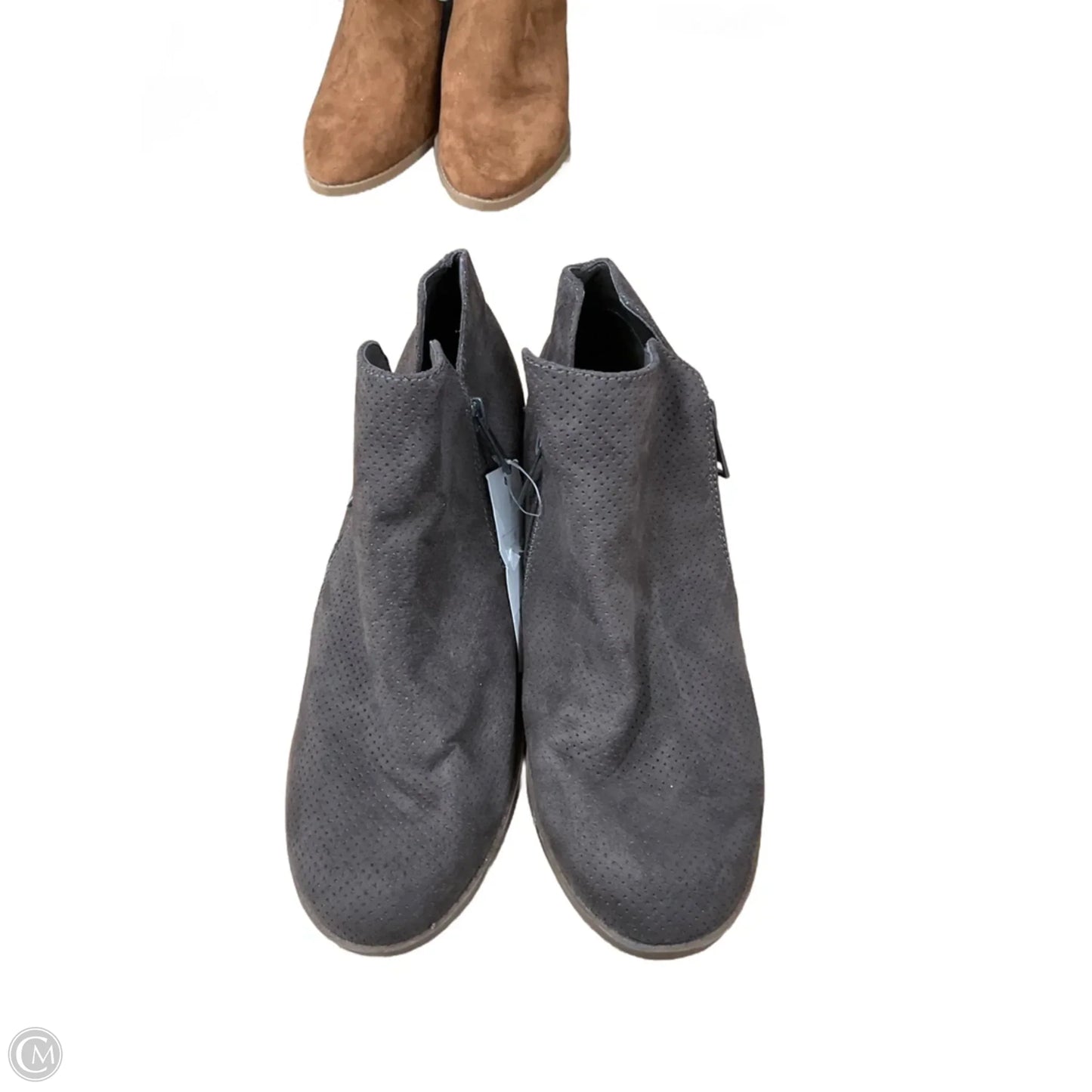 Boots Ankle Heels By Universal Thread In Taupe, Size: 8.5