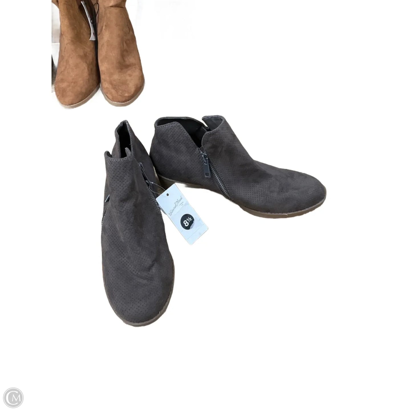 Boots Ankle Heels By Universal Thread In Taupe, Size: 8.5