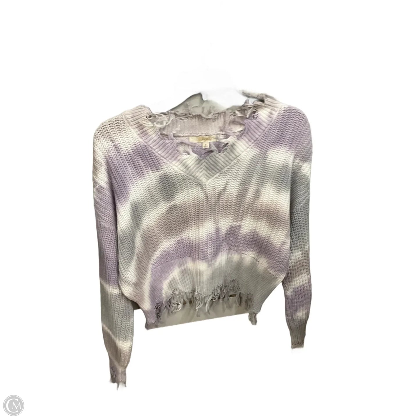 Sweater By Rewind In Tie Dye Print, Size: S