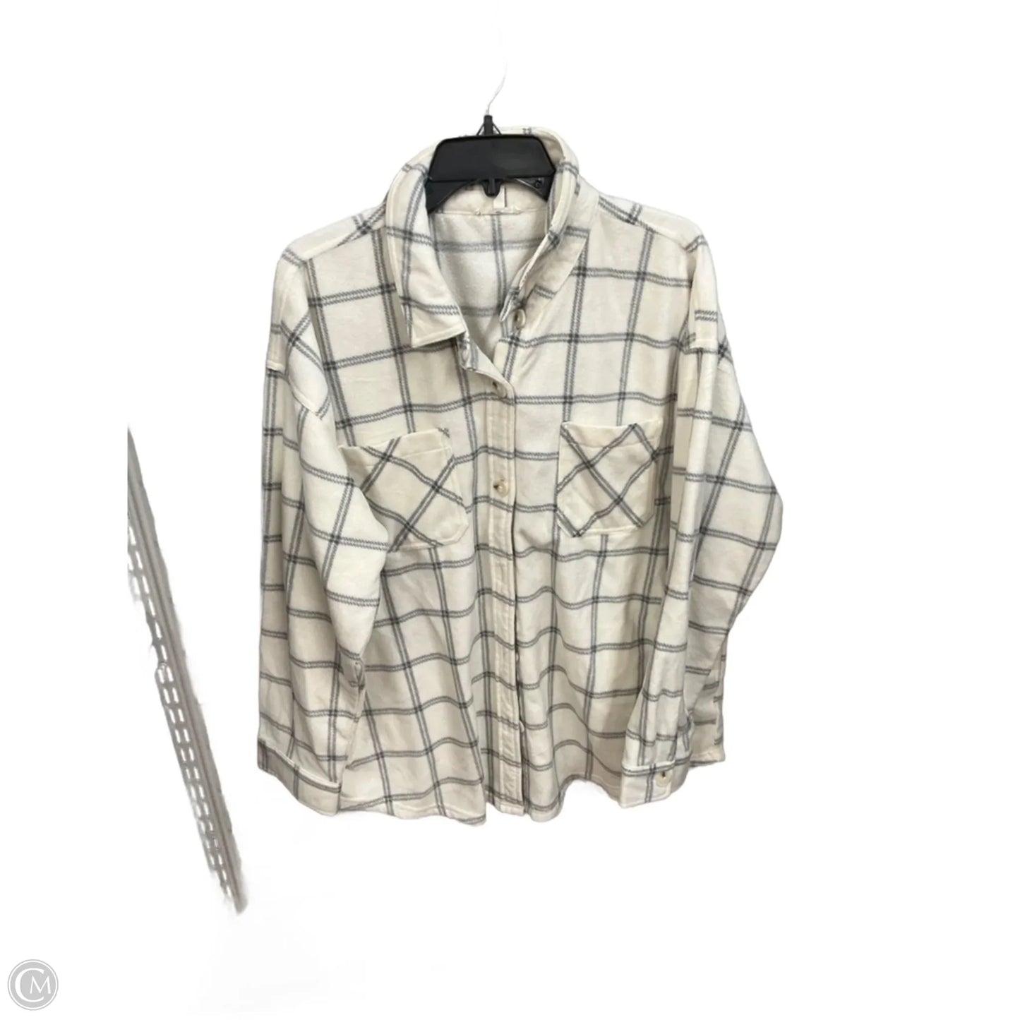 Jacket Shirt By Maurices In Plaid Pattern, Size: Xxl