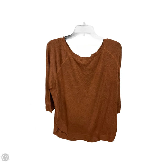 Top 3/4 Sleeve By Maurices In Brown, Size: Xxl