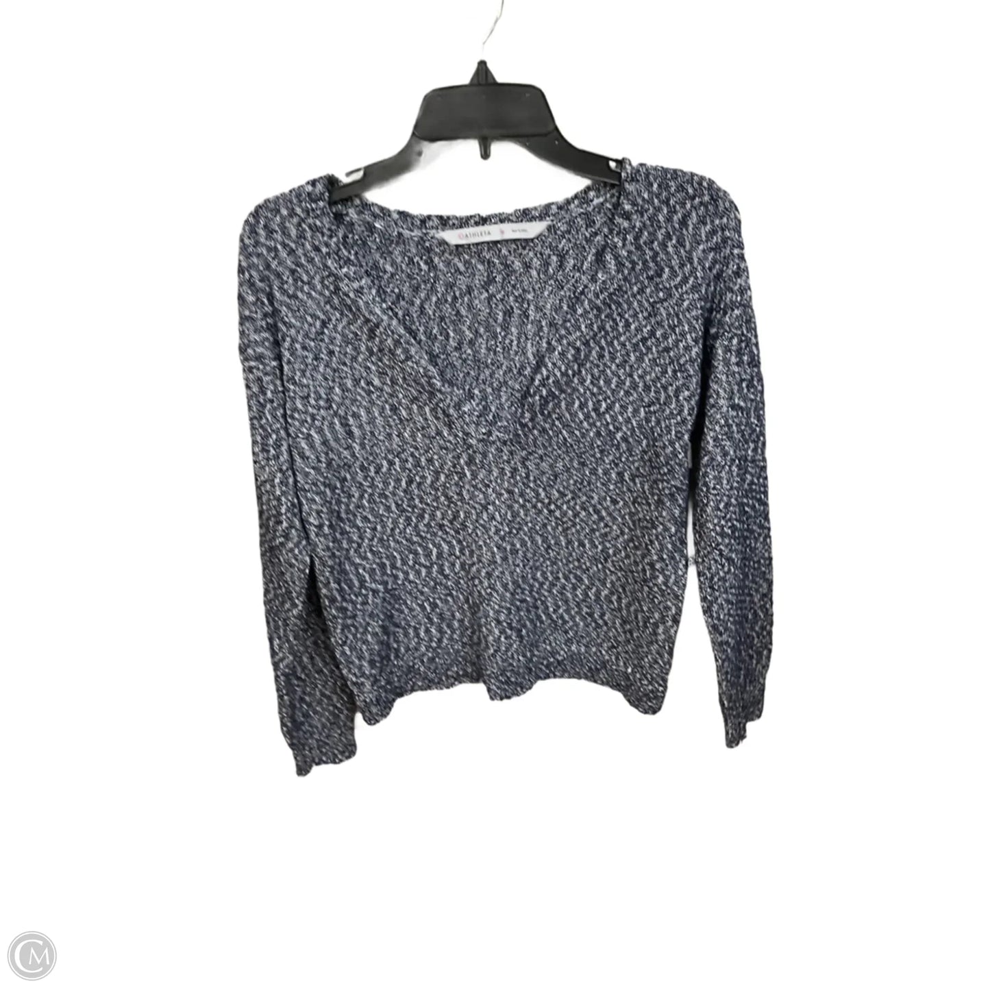 Top Long Sleeve By Athleta In Navy, Size: M