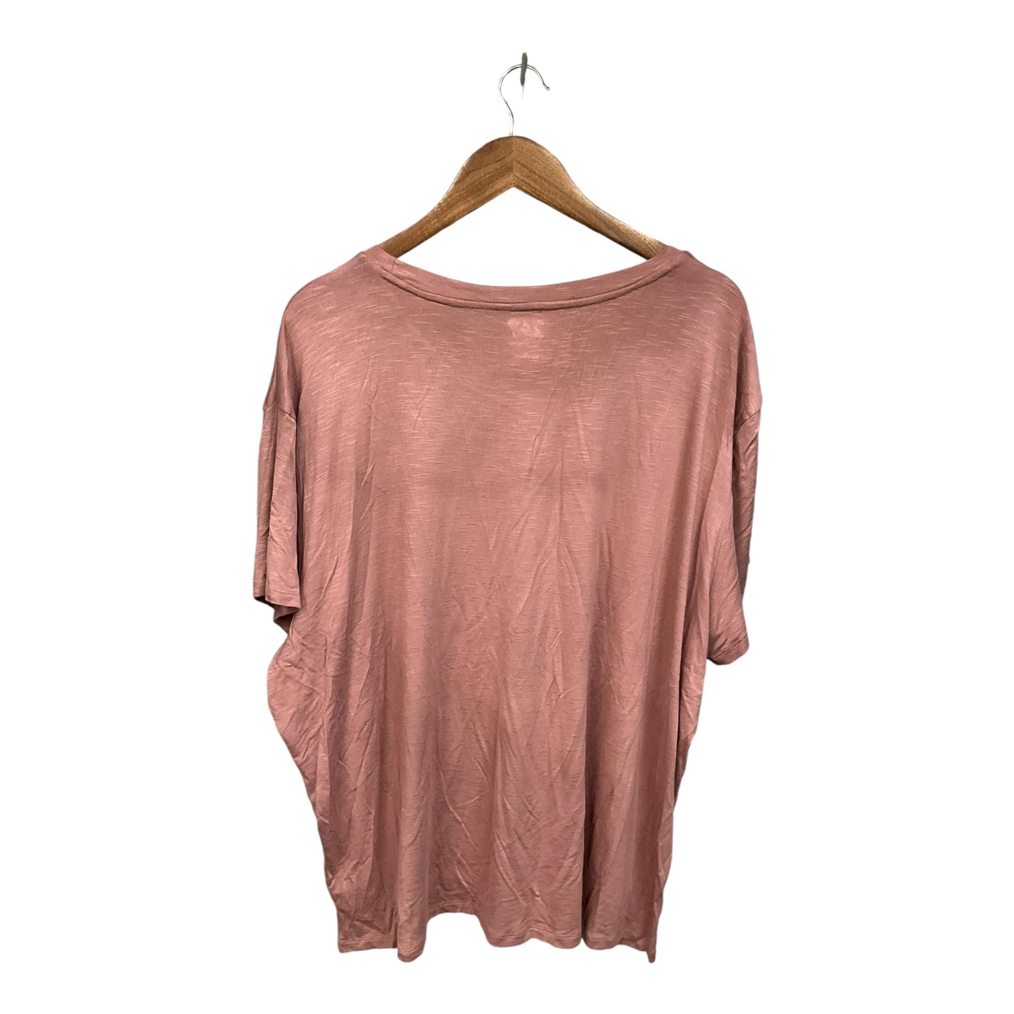 Top Short Sleeve By Maurices In Pink, Size: 2x