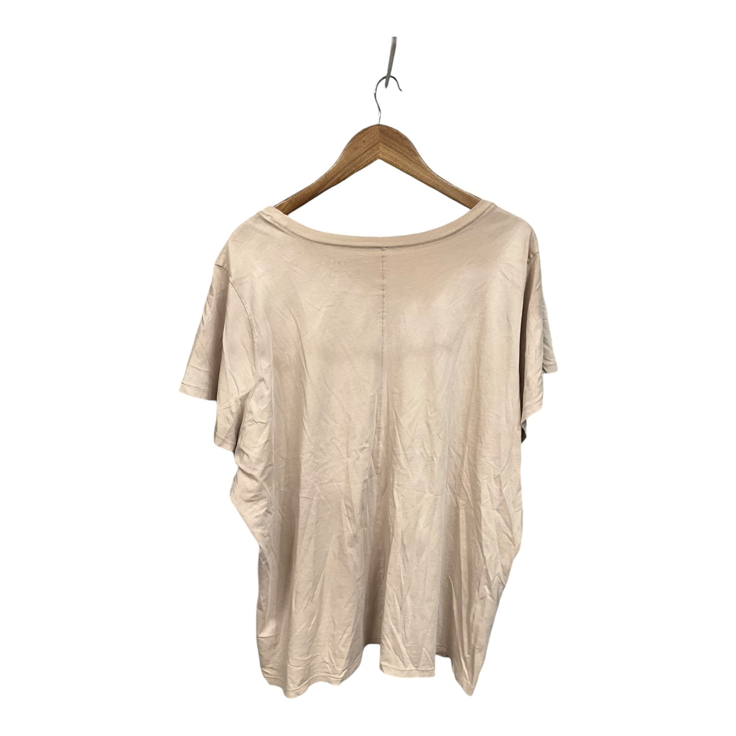 Top Short Sleeve By Torrid In Tan, Size: 3x