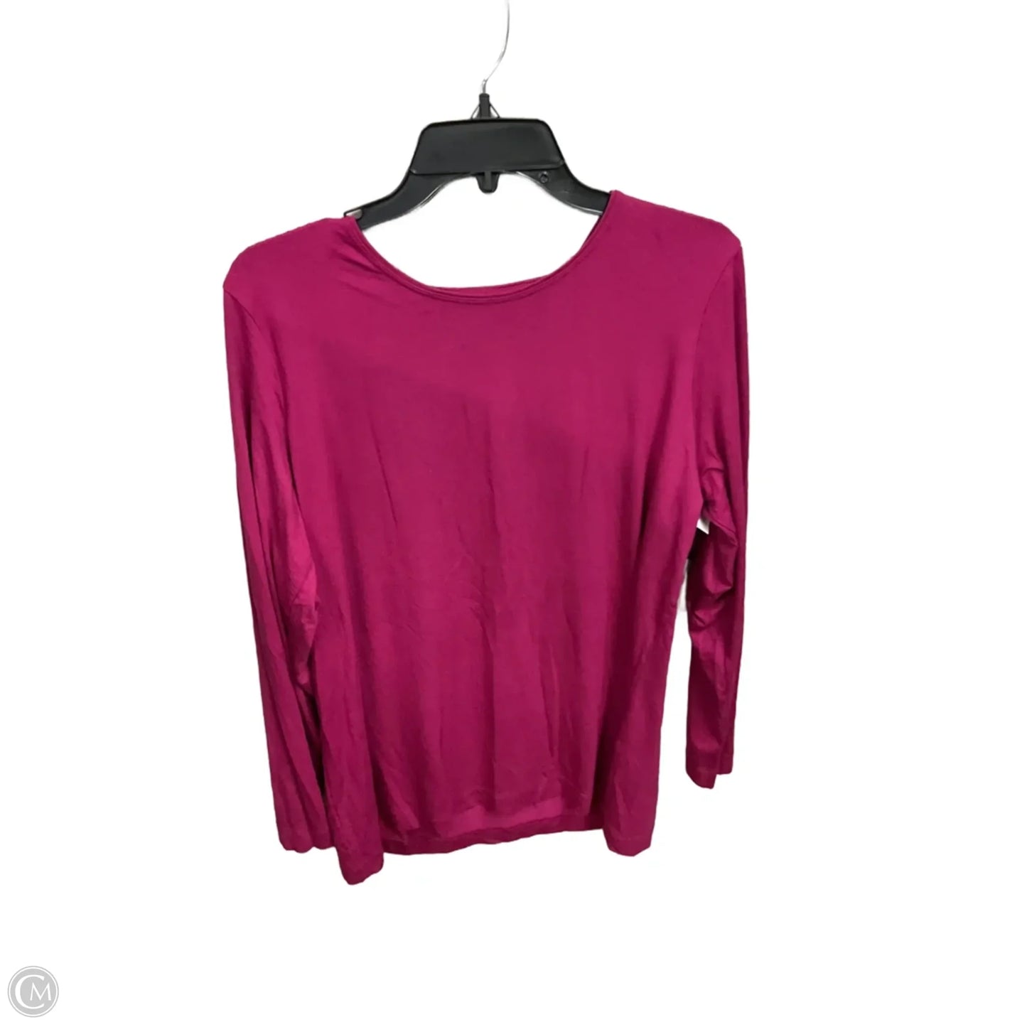 Top Long Sleeve Basic By Chicos In Pink, Size: Xl