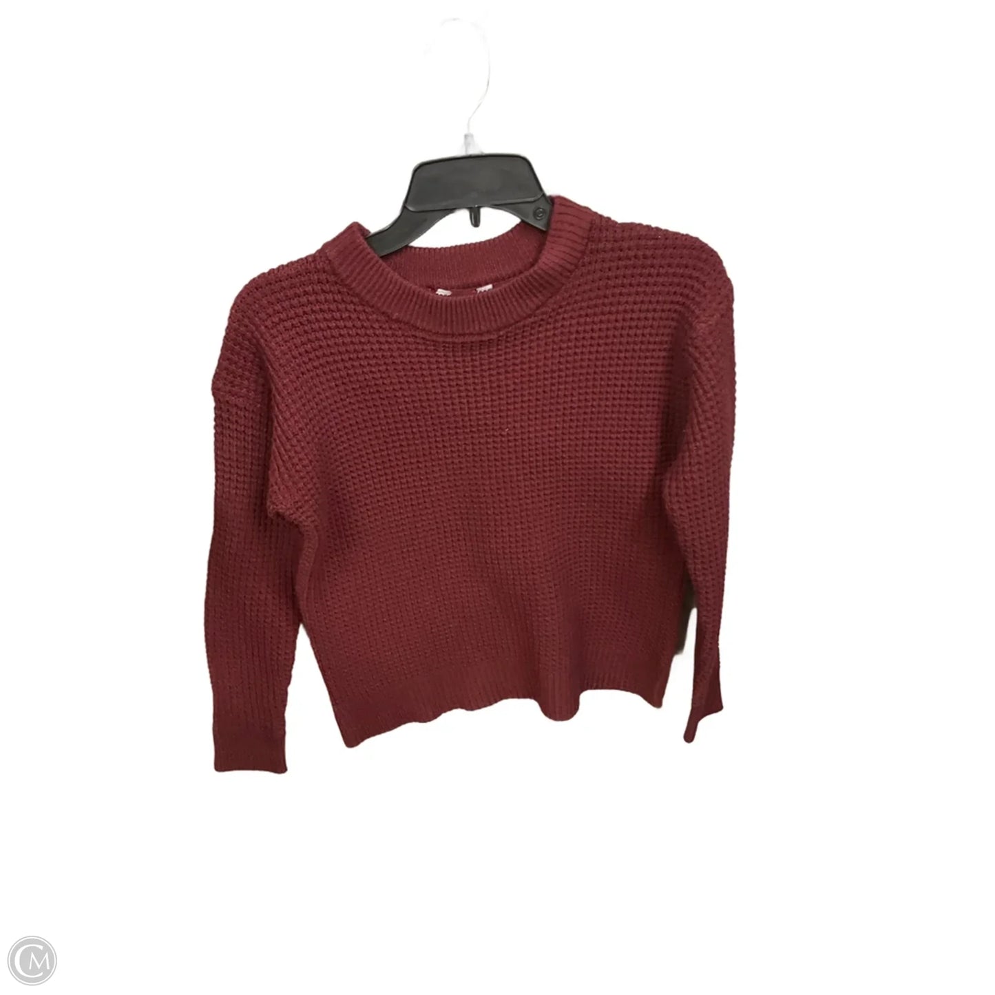 Sweater By Time And Tru In Maroon, Size: S