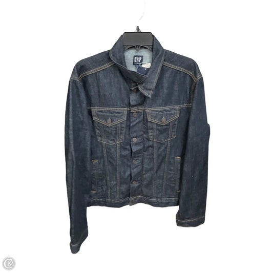 Jacket Denim By Gap In Blue Denim, Size: L