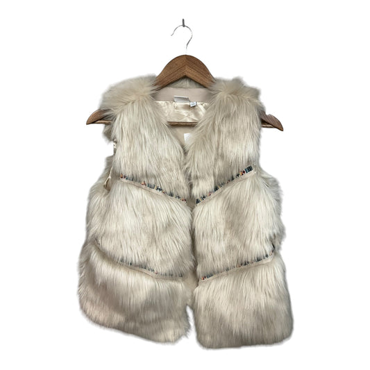 Vest Faux Fur & Sherpa By New Directions In Beige, Size: S