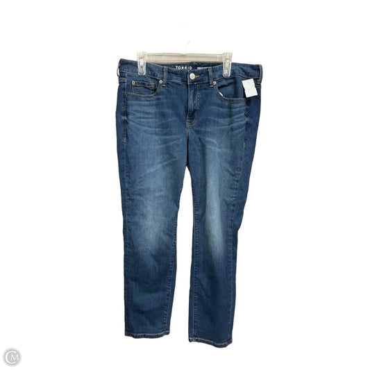 Jeans Boyfriend By Torrid In Blue Denim, Size: 12