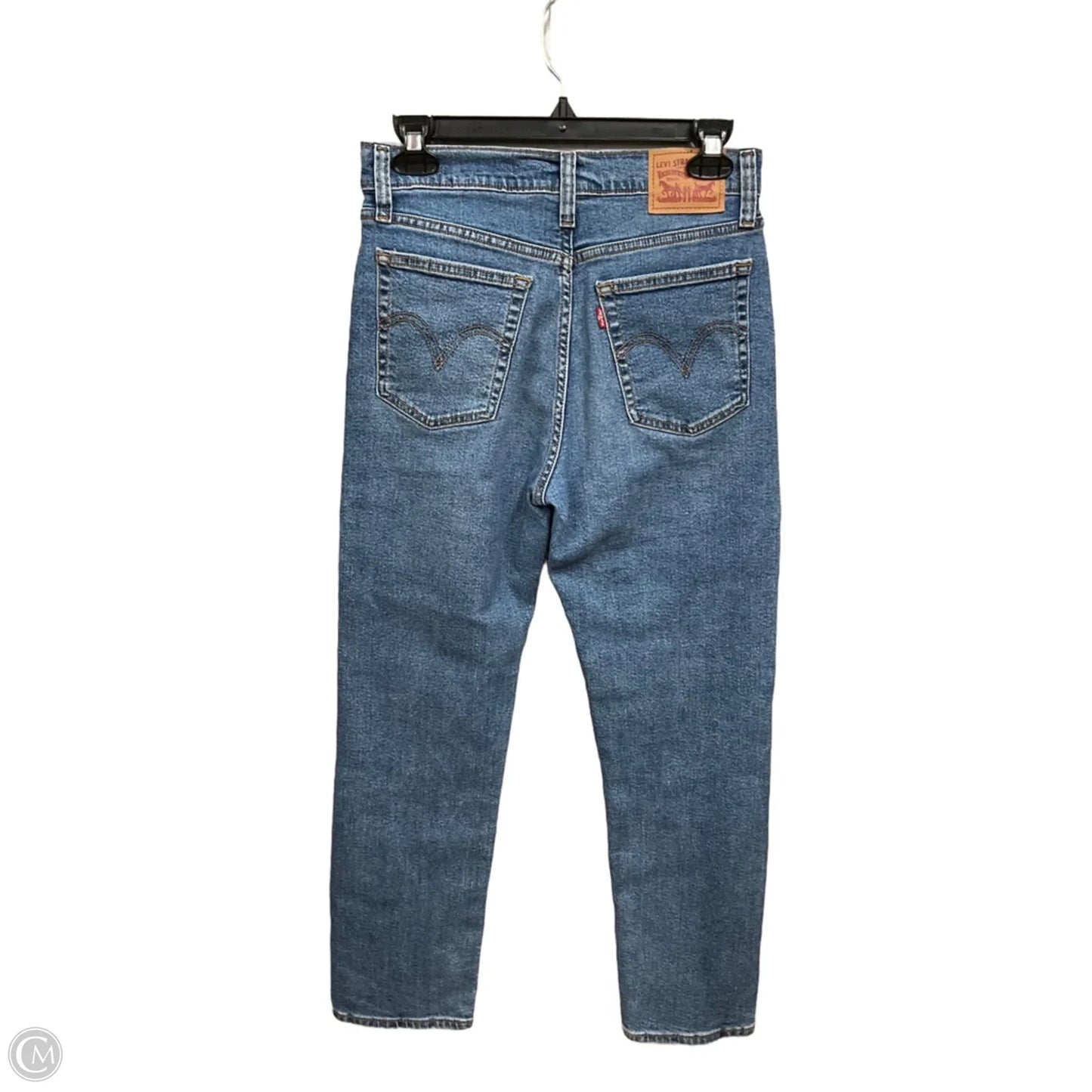 Jeans Straight By Levis In Blue Denim, Size: 2