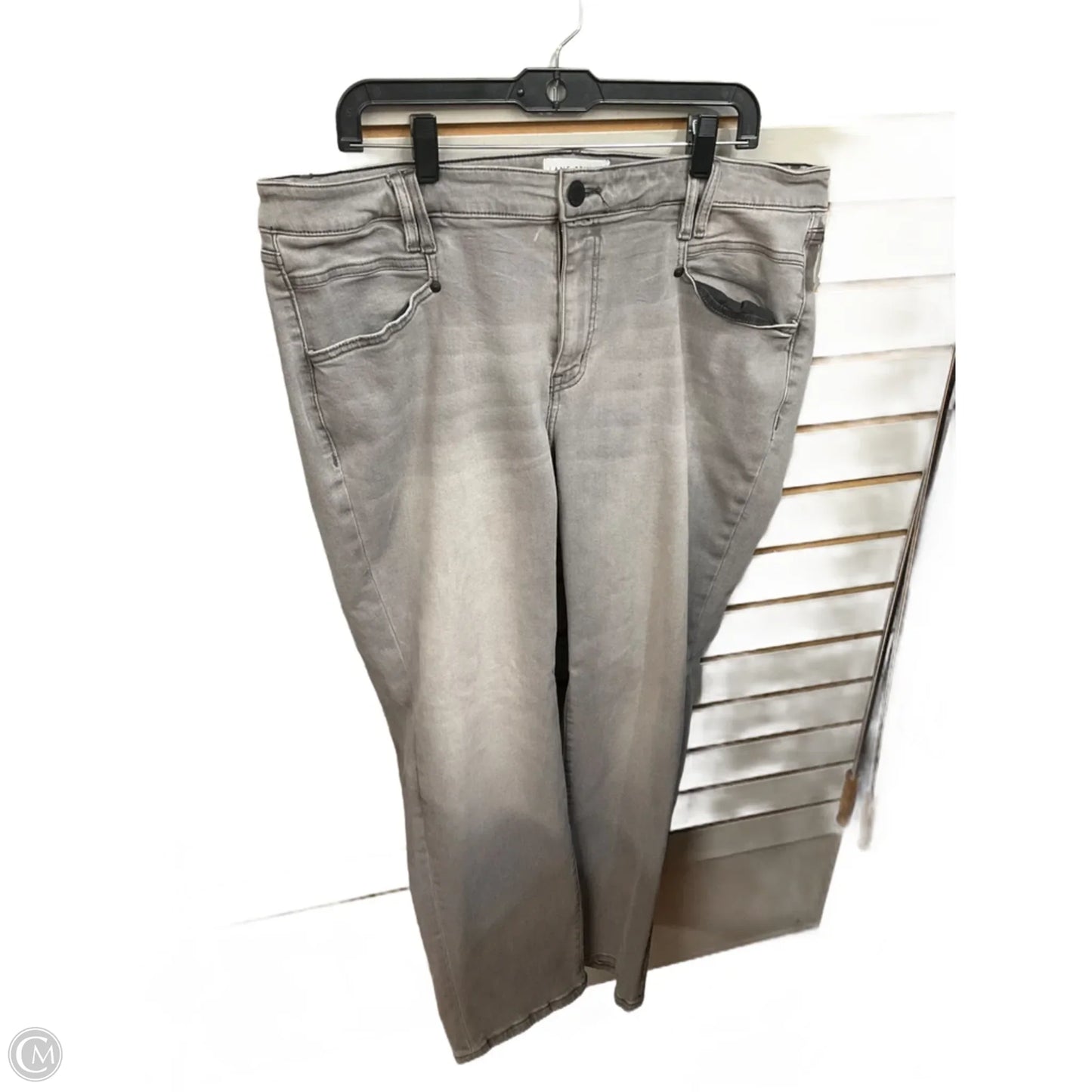 Jeans Straight By Lane Bryant In Grey Denim, Size: 20