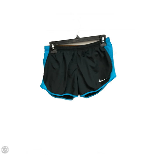 Athletic Shorts By Nike Apparel In Black & Blue, Size: M