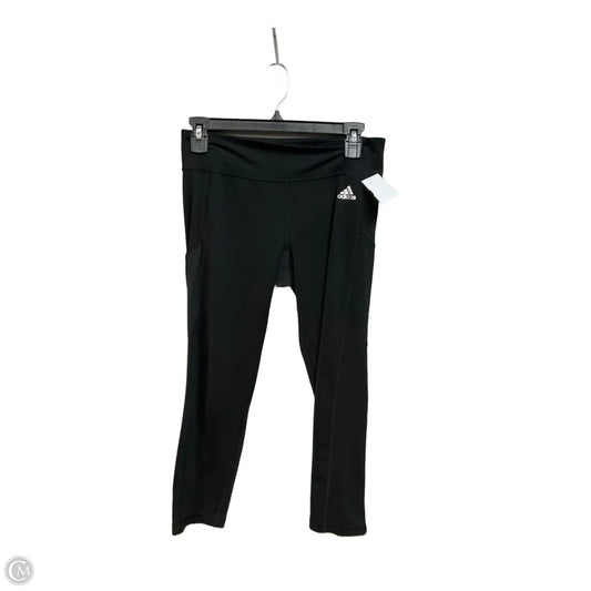 Athletic Leggings Capris By Adidas In Black, Size: M