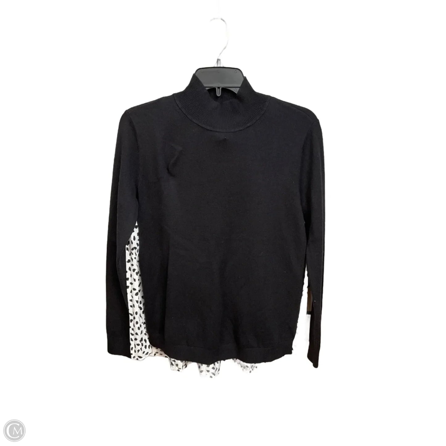 Top Long Sleeve By Ann Taylor In Black & White, Size: Xs