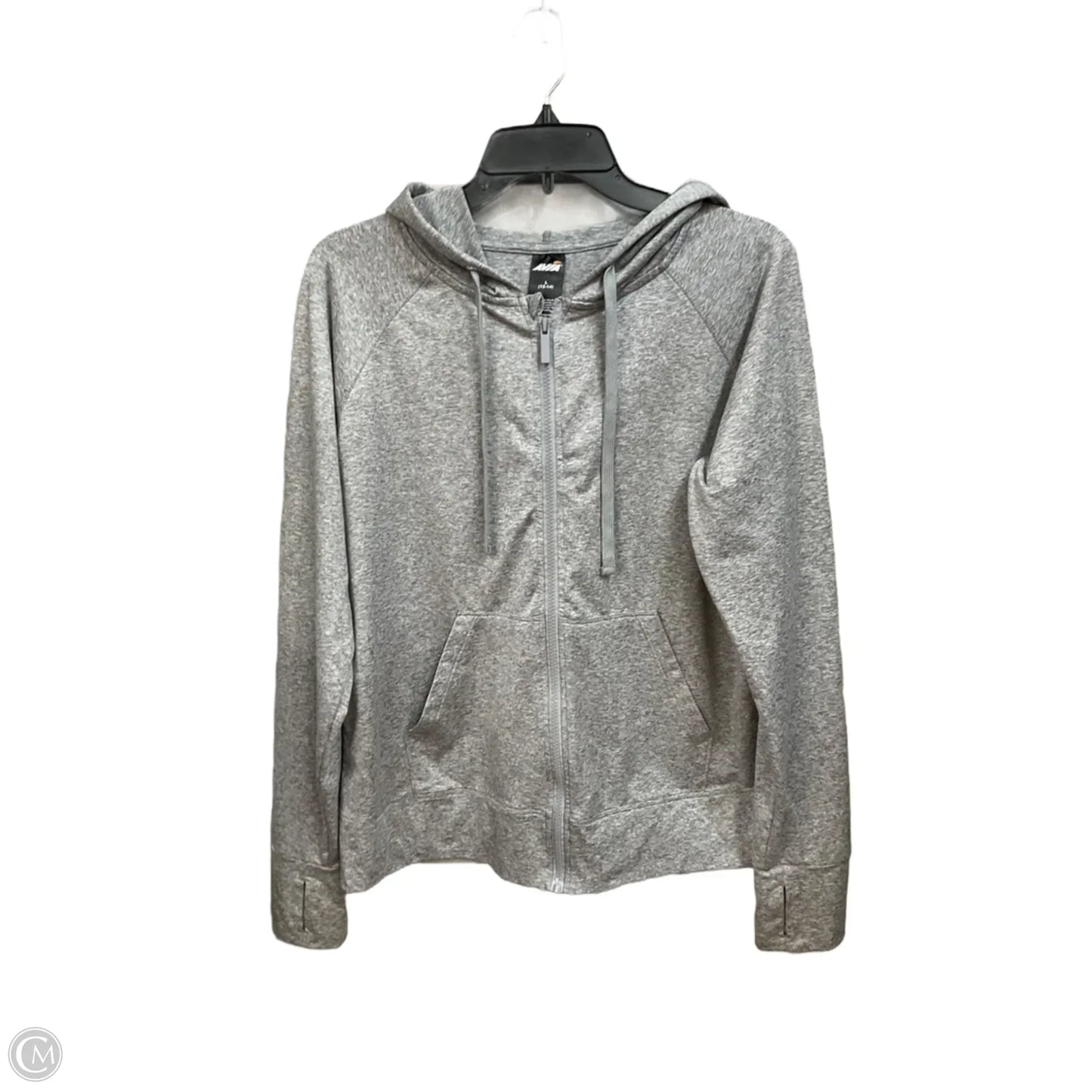 Athletic Jacket By Avia In Grey, Size: L