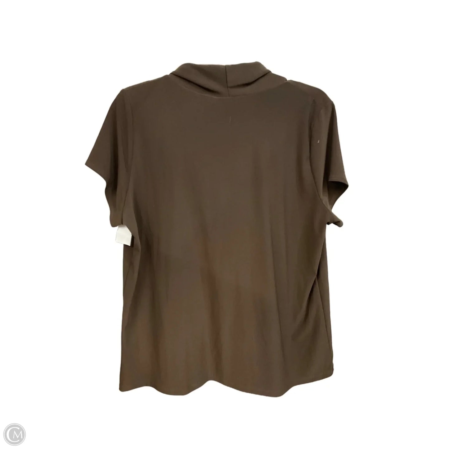 Top Sleeveless By Worthington In Brown, Size: 1x