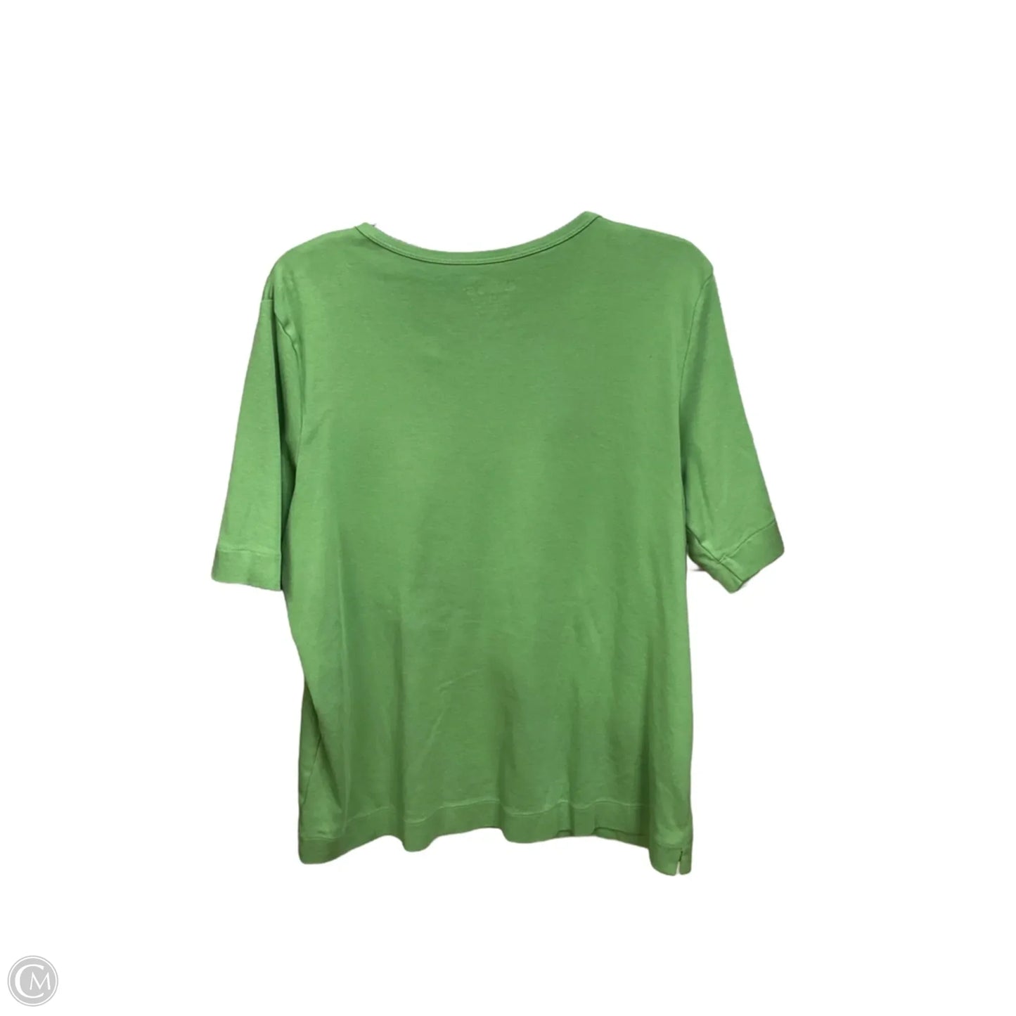 Top Short Sleeve Basic By Chicos In Green, Size: Xl