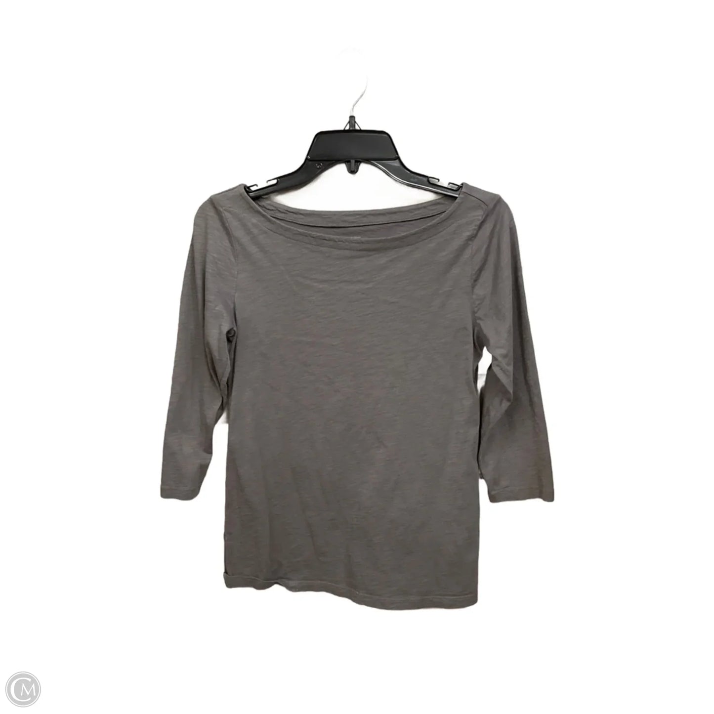 Top 3/4 Sleeve Basic By Loft In Grey, Size: S