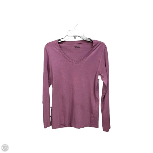 Top Long Sleeve Basic By Eddie Bauer In Purple, Size: L