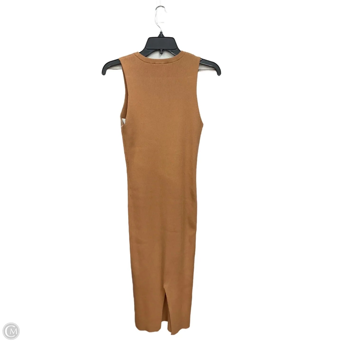 Dress Casual Midi By Express In Brown, Size: S