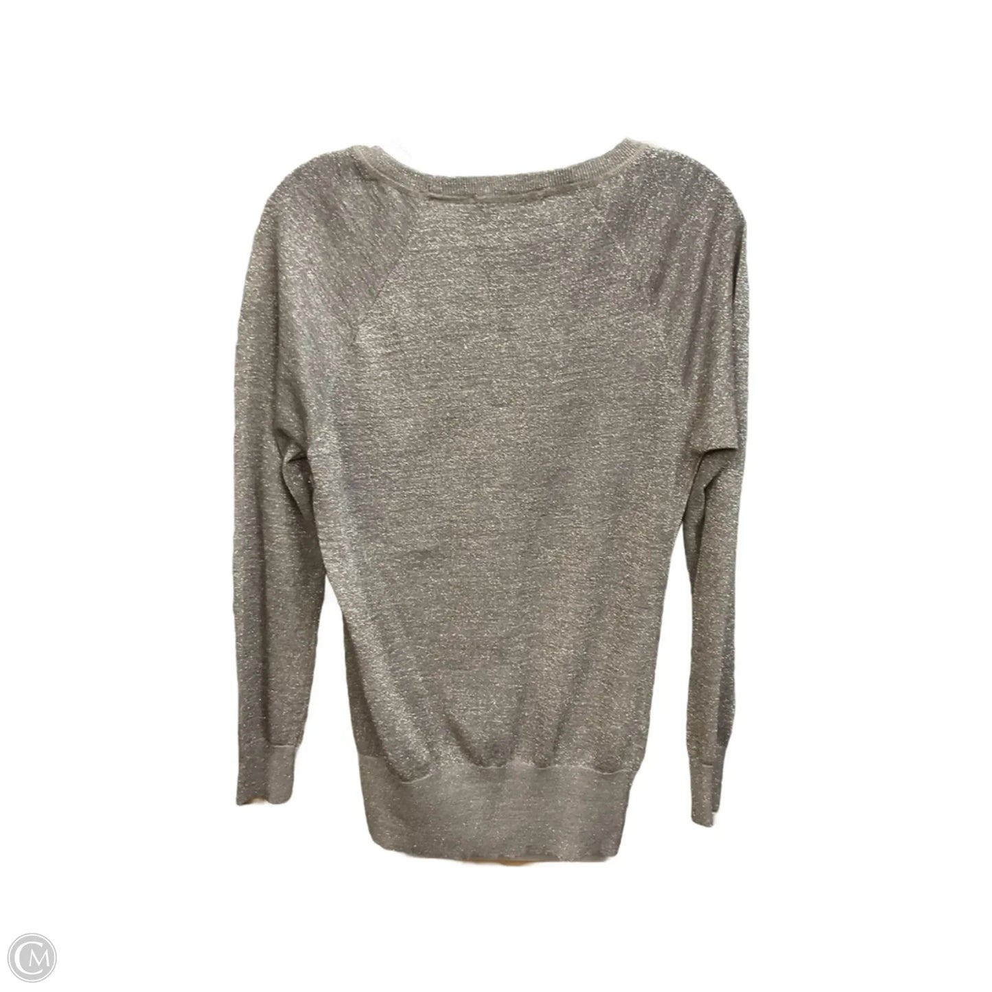 Top Long Sleeve By Loft In Silver, Size: S