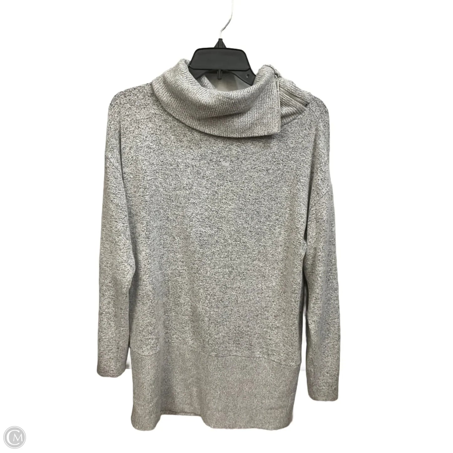 Top Long Sleeve Basic By White House Black Market In Grey, Size: M