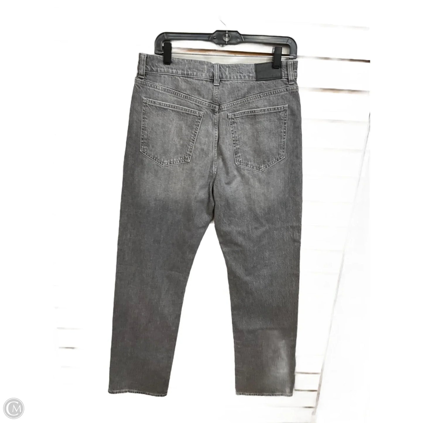 Jeans Straight By Madewell In Grey Denim, Size: 8