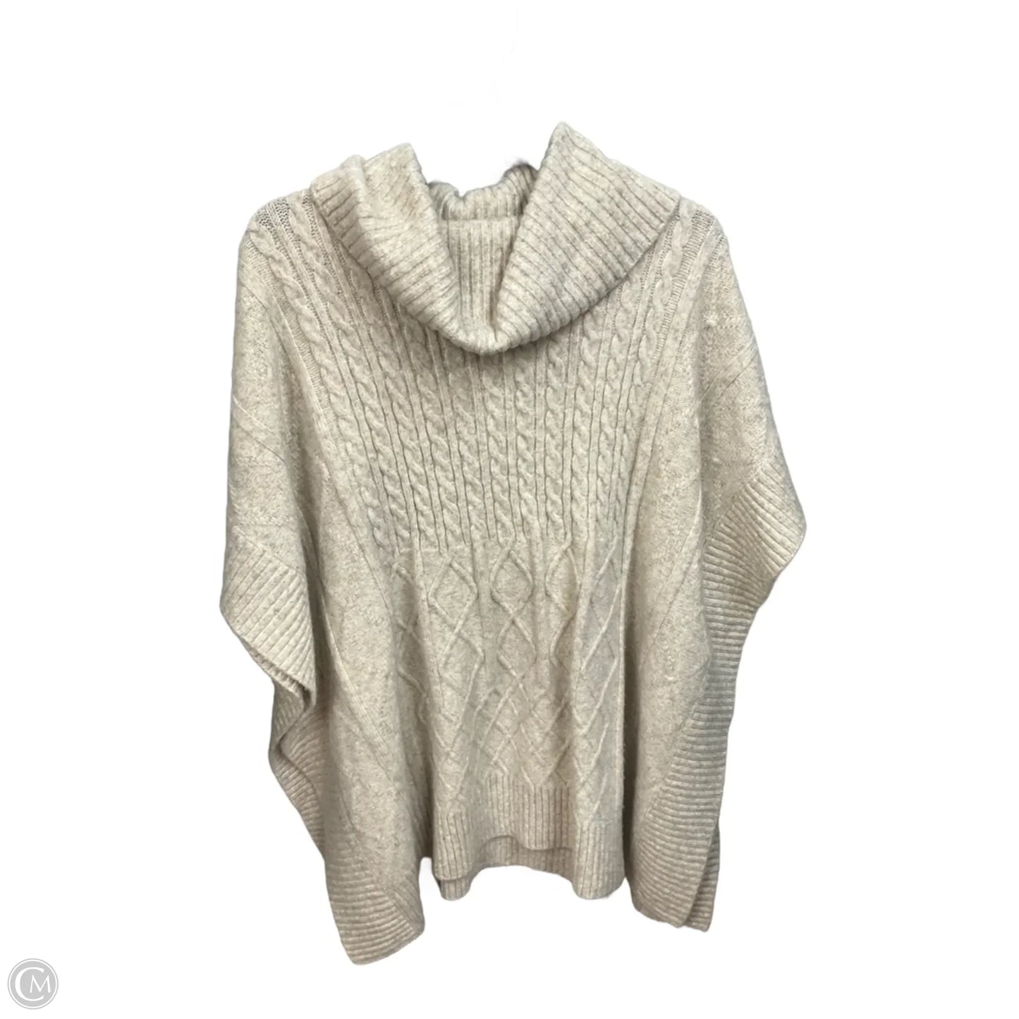 Poncho By Loft In Beige, Size: M