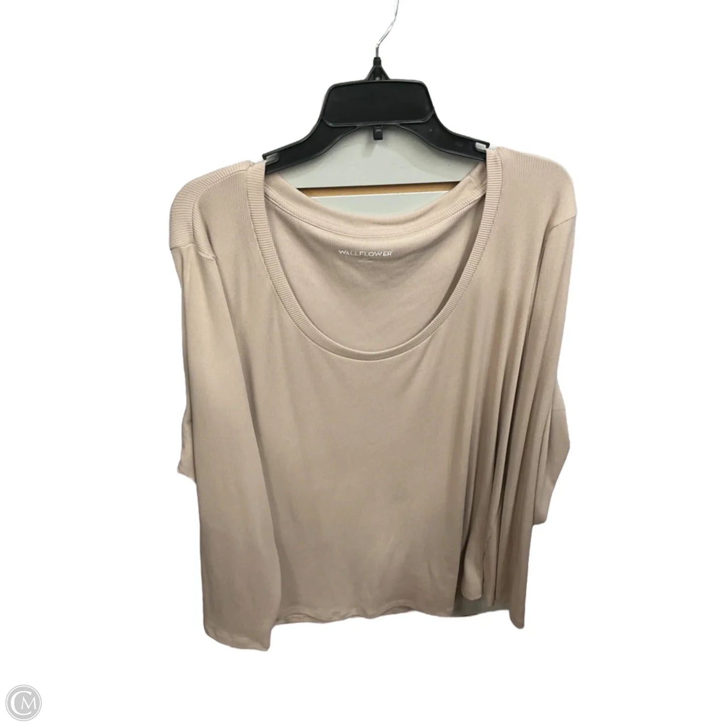 Top Long Sleeve Basic By Wallflower In Pink, Size: 3x