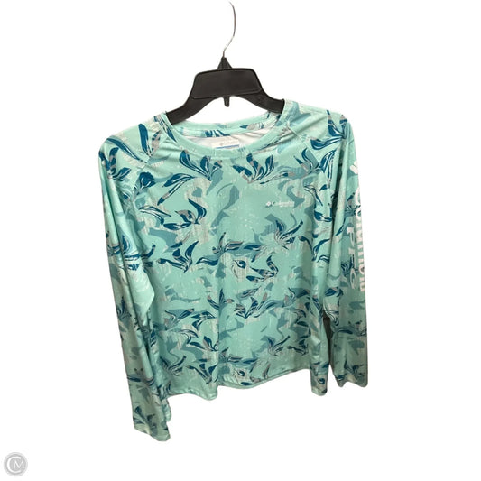 Athletic Top Long Sleeve Crewneck By Columbia In Multi-colored, Size: Xl