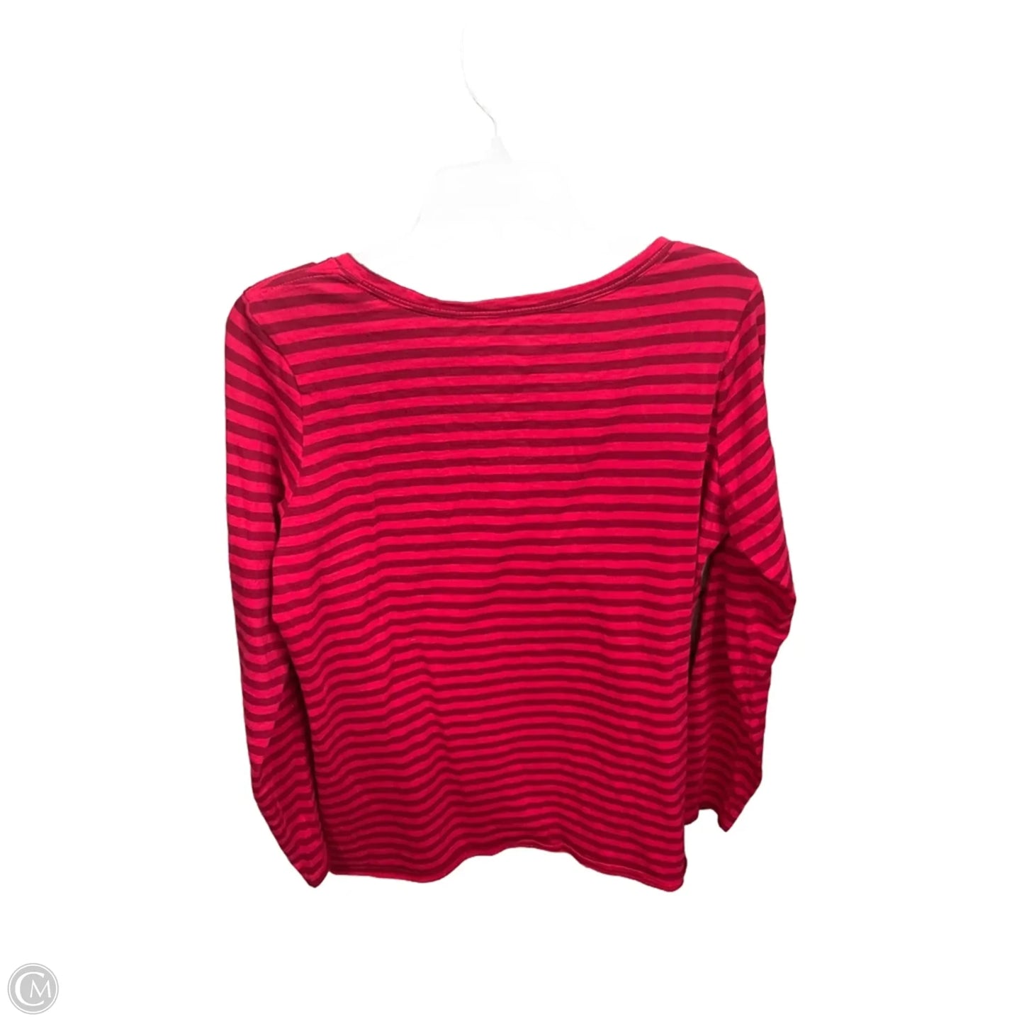 Top Long Sleeve By Columbia In Striped Pattern, Size: L