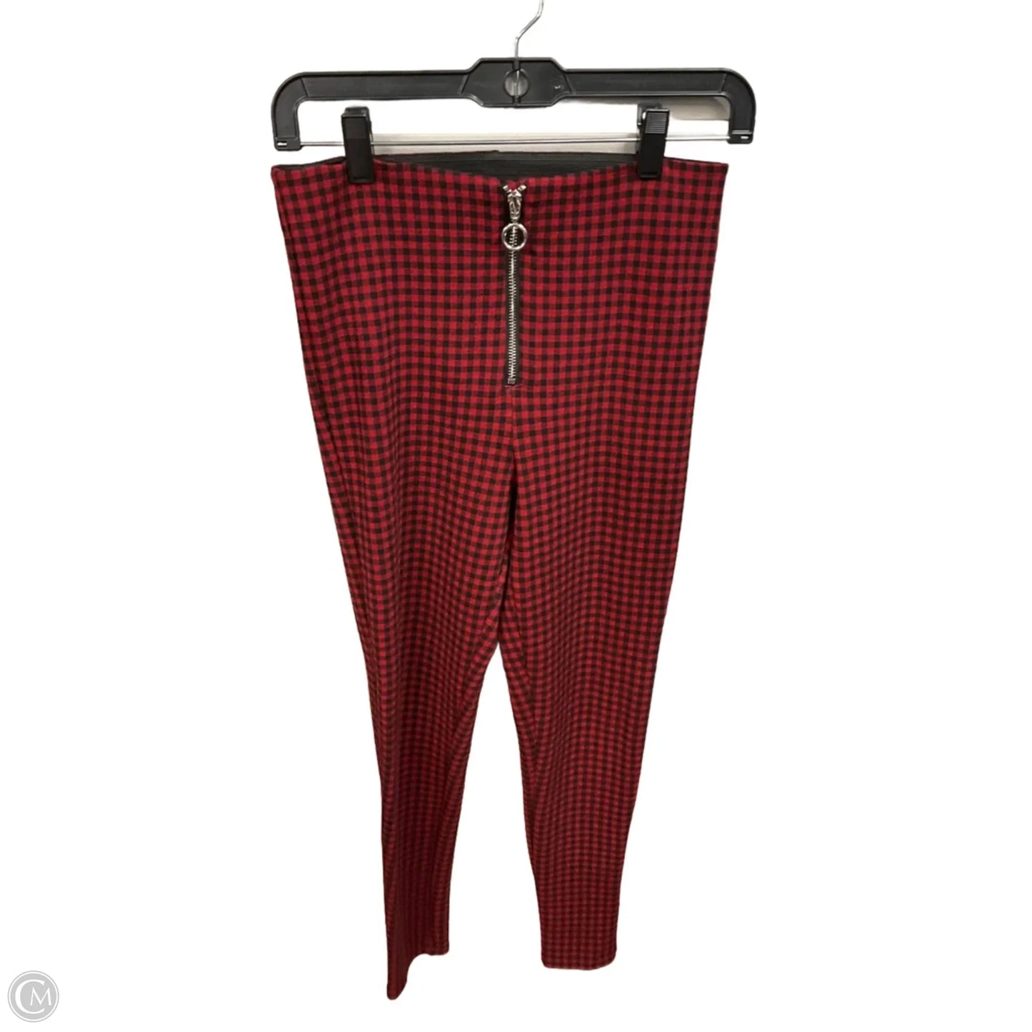 Pants Leggings By Zara Basic In Plaid Pattern, Size: 4