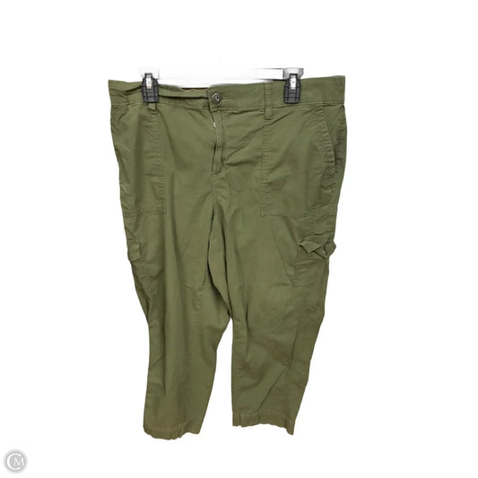 Pants Cargo & Utility By Style And Company In Green, Size: 16