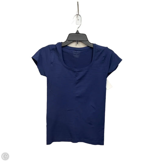 Top Short Sleeve Basic By White House Black Market In Navy, Size: S