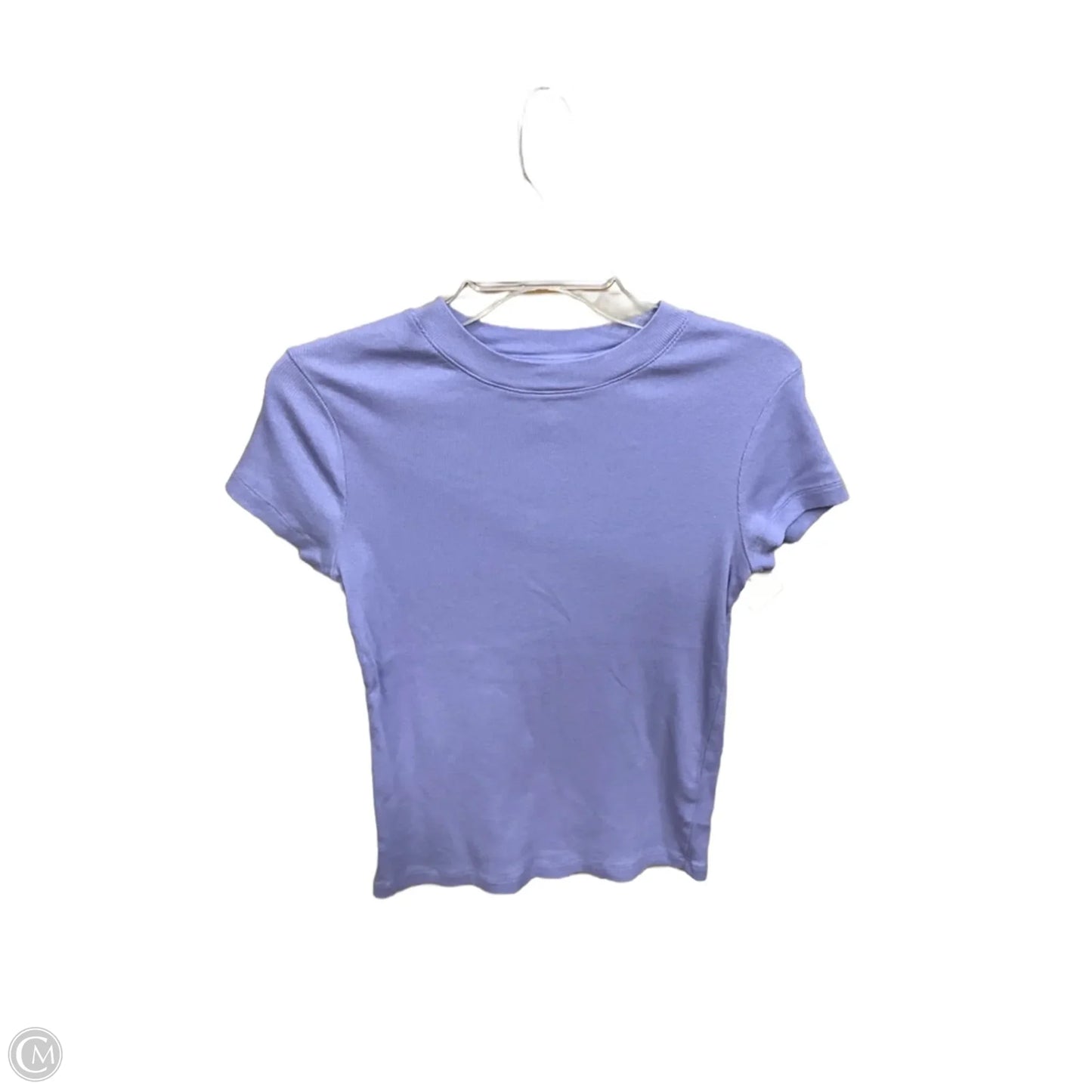 Top Short Sleeve Basic By A New Day In Purple, Size: M