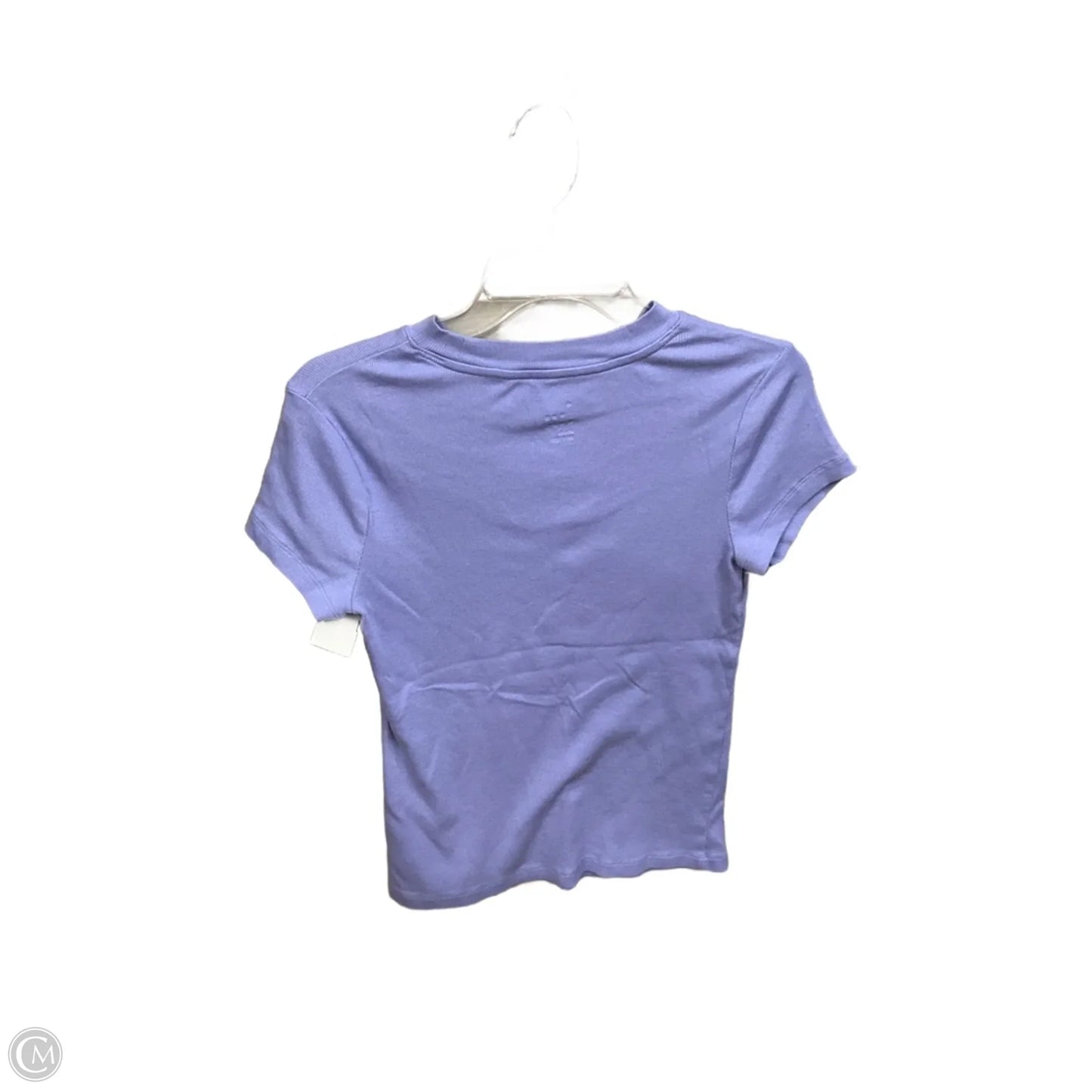 Top Short Sleeve Basic By A New Day In Purple, Size: M