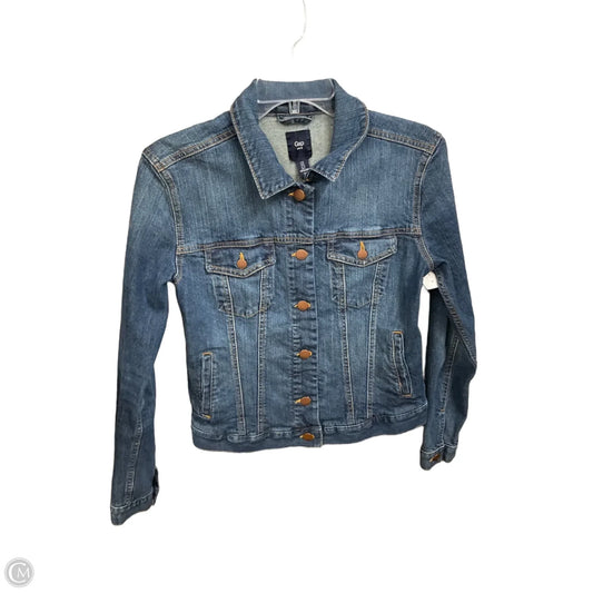 Jacket Denim By Gap In Blue Denim, Size: S