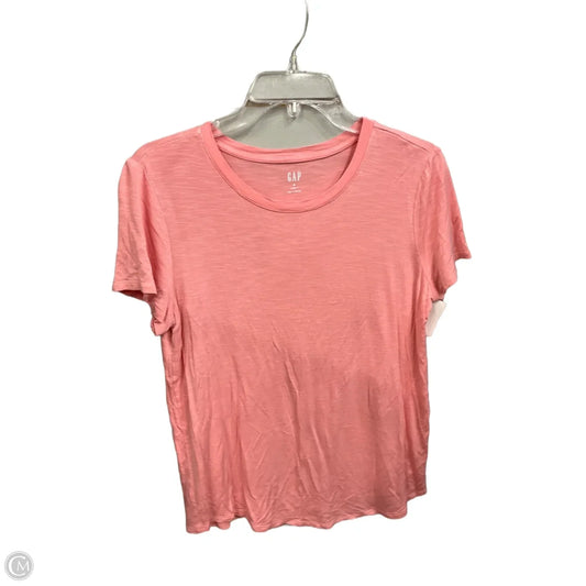 Top Short Sleeve Basic By Gap In Pink, Size: M