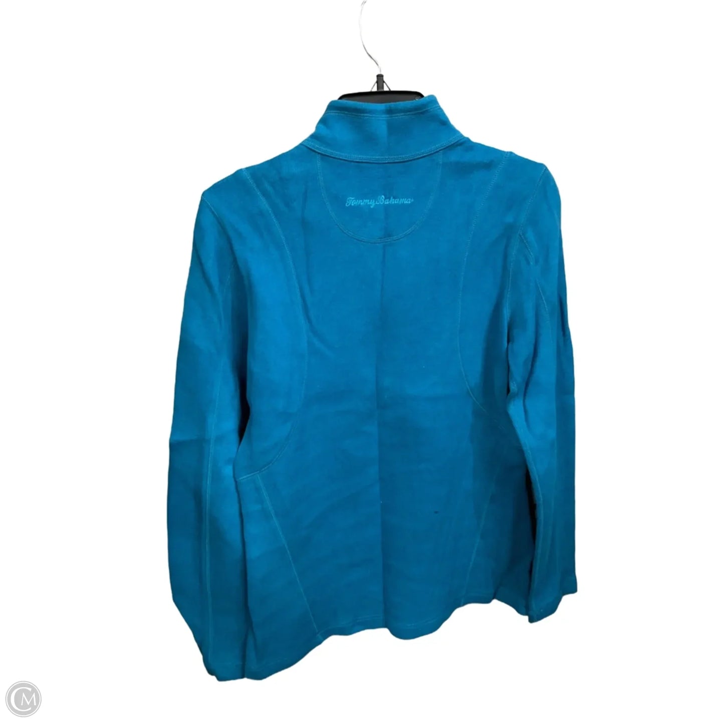 Athletic Top Long Sleeve Collar By Tommy Bahama In Blue, Size: M