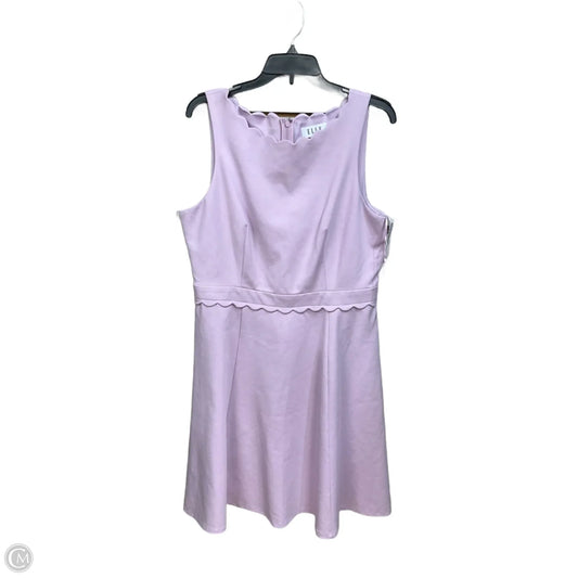 Dress Casual Short By Elle In Purple, Size: L