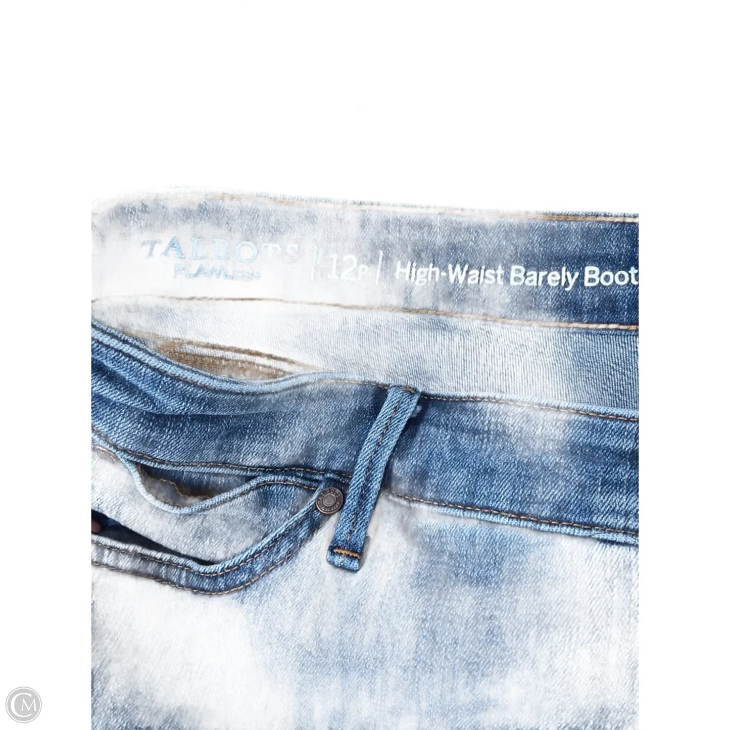 Jeans Boot Cut By Talbots In Blue Denim, Size: 12p