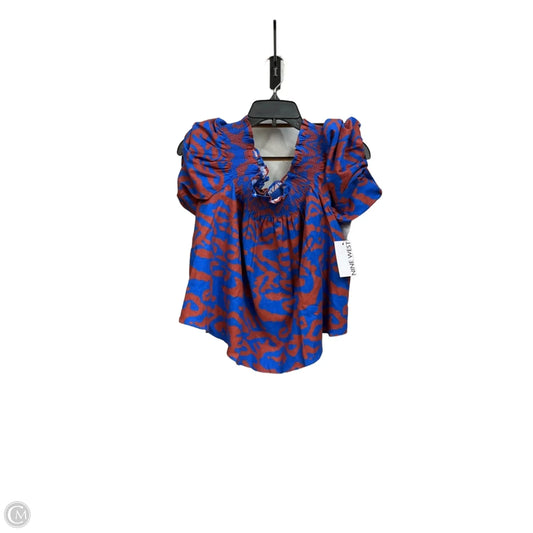 Skirt Set 2pc By Nine West In Blue & Red, Size: L