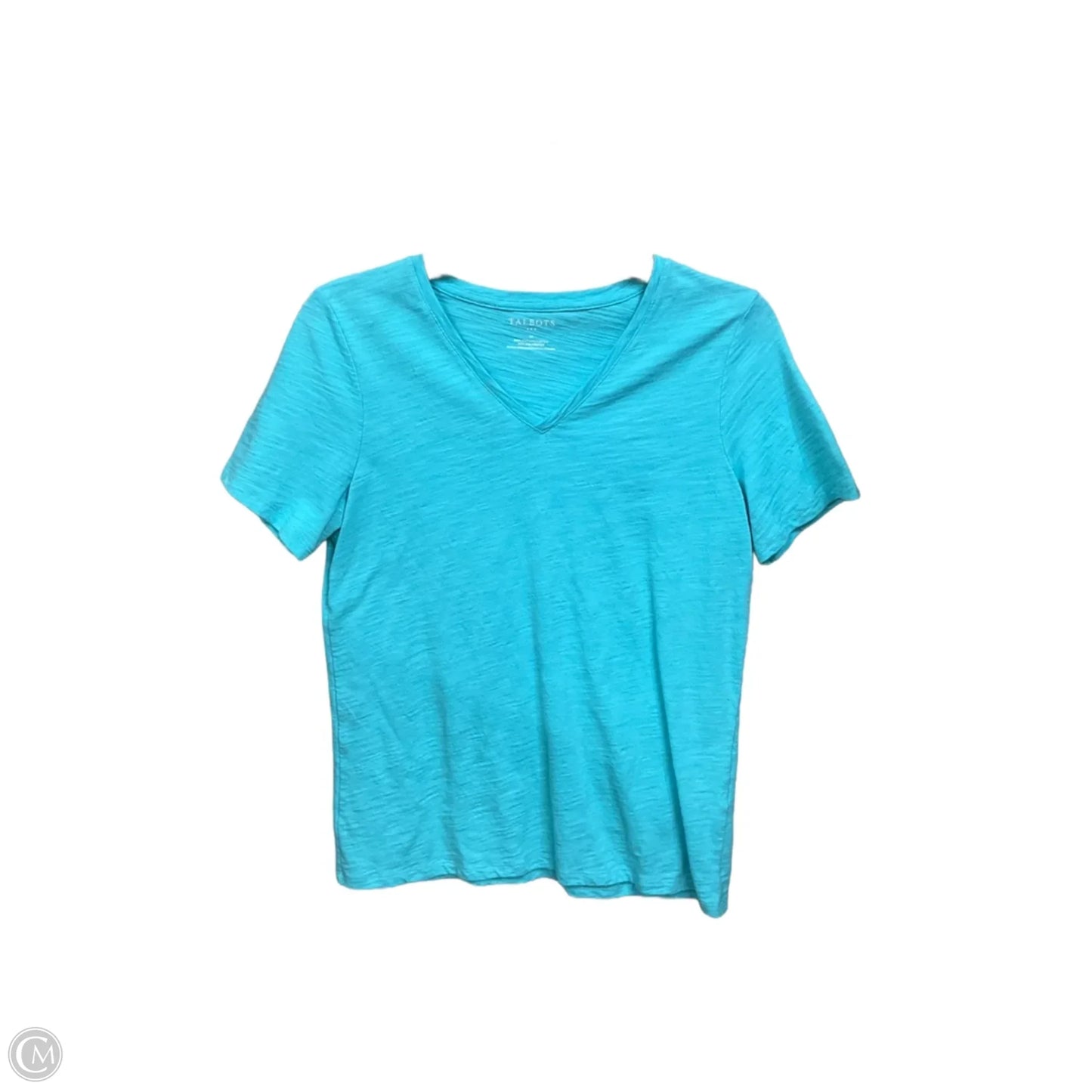 Top Short Sleeve Basic By Talbots In Blue, Size: M