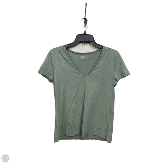 Top Short Sleeve Basic By Loft In Green, Size: M
