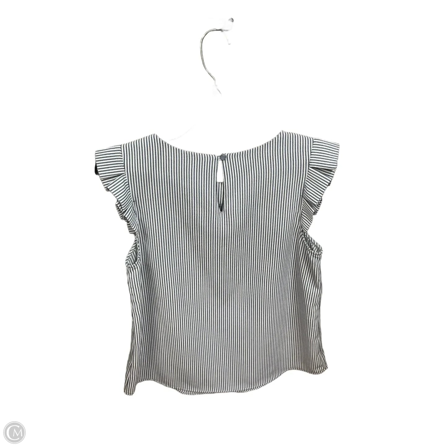 Top Sleeveless By Monteau In Striped Pattern, Size: M