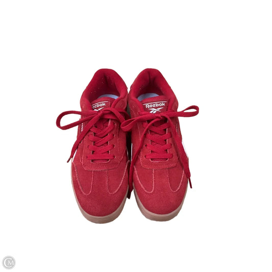 Shoes Sneakers By Reebok In Red & White, Size: 8
