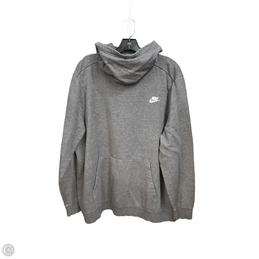 Athletic Sweatshirt Hoodie By Nike Apparel In Grey, Size: 2x